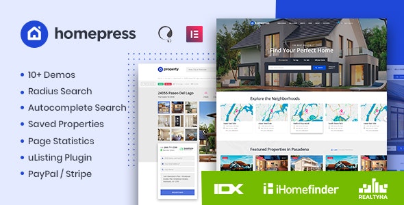 HomePress v1.1.9 - Real Estate WordPress Theme