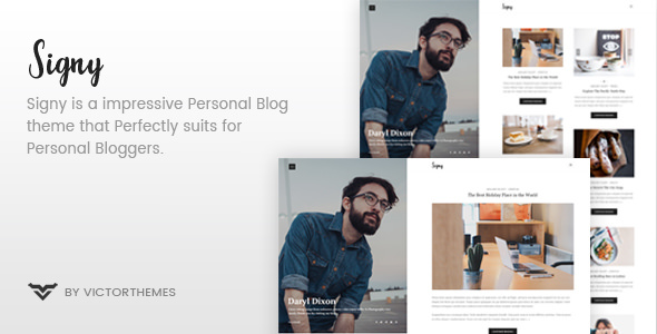 Signy v1.8.1 - A Personal Blog WordPress Theme