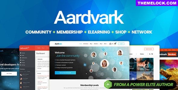 Aardvark v4.20 - Community, Membership, BuddyPress Theme