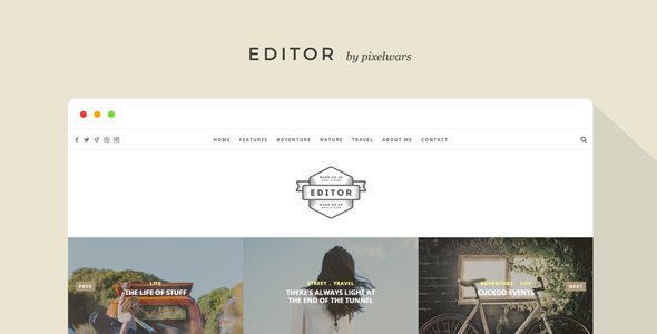 Editor v1.5.6 - A WordPress Theme for Bloggers