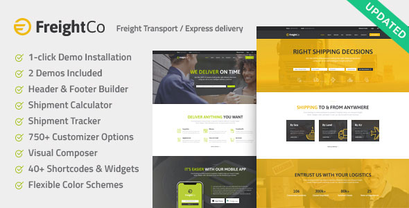 FreightCo v1.1.2 - Transportation & Warehousing Theme