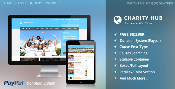 Charity Hub v1.3.4 - Charity / Nonprofit / Fundraising WP