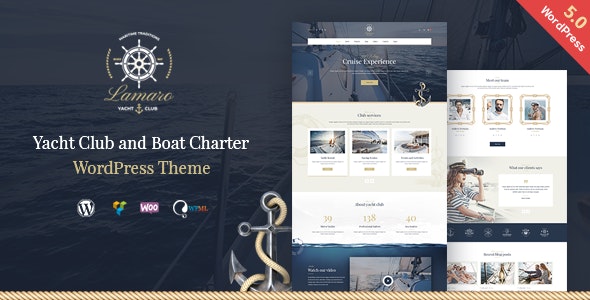 Lamaro v1.2.2 - Yacht Club and Rental Boat Service WordPress Theme