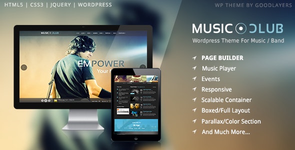 Music Club v1.7 - Band | Party WordPress