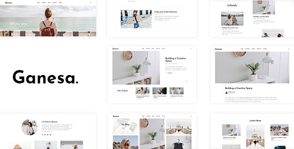 Ganesa v1.0.4 - Minimal WordPress Personal Blog Theme