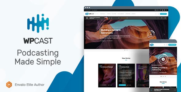 Wpcast v1.3.9 - Audio Podcast WordPress Theme