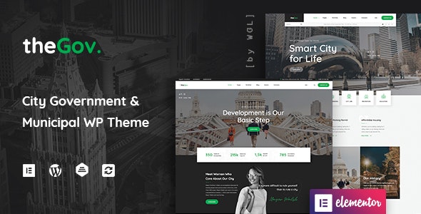 TheGov v1.0.11 - Municipal and Government WordPress Theme