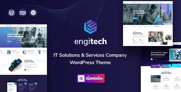Engitech v1.3.1 - IT Solutions &amp; Services WordPress Theme
