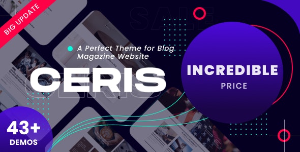 Ceris v3.3 - Magazine &amp; Blog WordPress Theme
