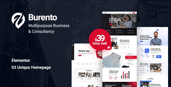 Burento v1.0 - Multipurpose Business WordPress Theme