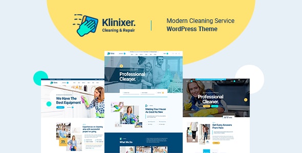 Klinixer v1.0.1 - Cleaning Services WordPress Theme + RTL