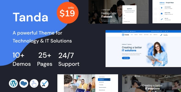 Tanda v1.4 - Technology and IT Solutions WordPress Theme