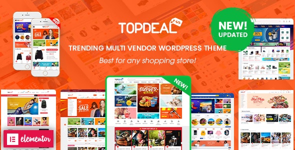 TopDeal v2.2.0 - Multi Vendor Marketplace Elementor WooCommerce WordPress Theme