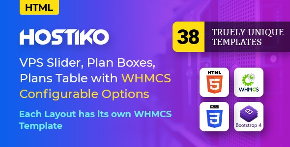 Hostiko v59.0 - WordPress WHMCS Hosting Theme