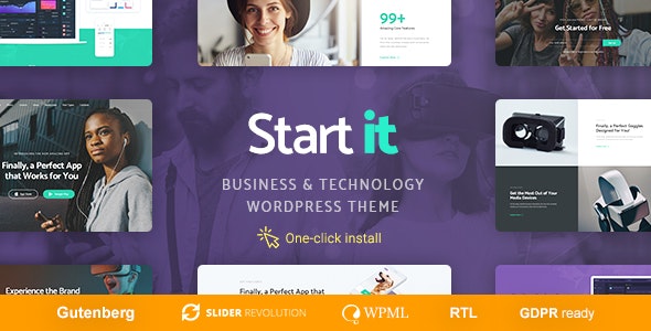 Start It v1.0.9 - Technology &amp; Startup WP Theme