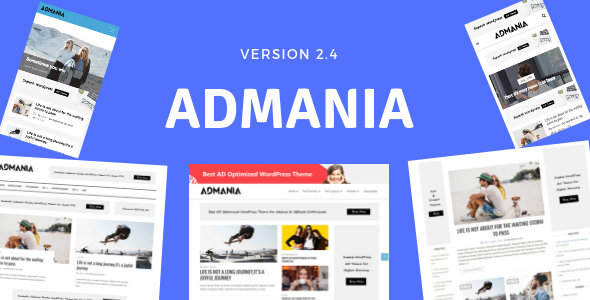 Admania v2.5.1 - AD Optimized WordPress Theme
