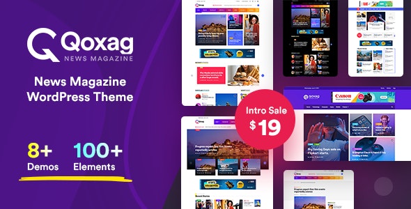 Qoxag v1.0.8 - WordPress News Magazine Theme