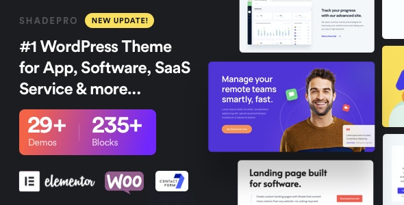 ShadePro v3.2.9 - Startup &amp; SaaS WordPress Theme