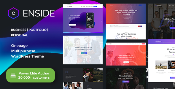 Enside v1.4.2 - Multipurpose Onepage WordPress Theme