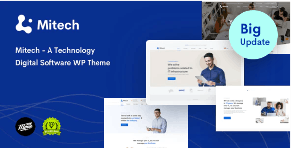Mitech v1.6.4 - Technology IT Solutions &amp; Services WordPress Theme