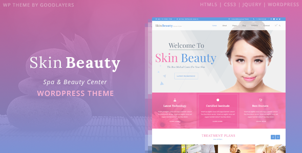 Skin Beauty v1.3.3 - Beauty | Spa | Salon WordPress Theme