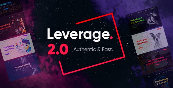 Leverage v2.1.2 - Creative Agency &amp; Portfolio WordPress Theme