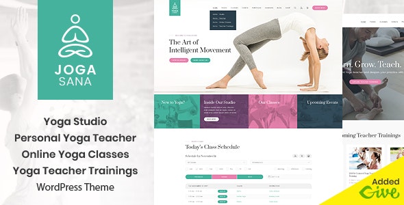 Jogasana v2.4 - Yoga Oriented WordPress Theme