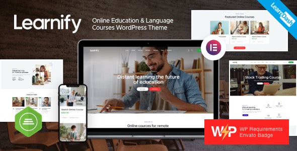 Learnify v1.0 - Online Education Courses WordPress Theme
