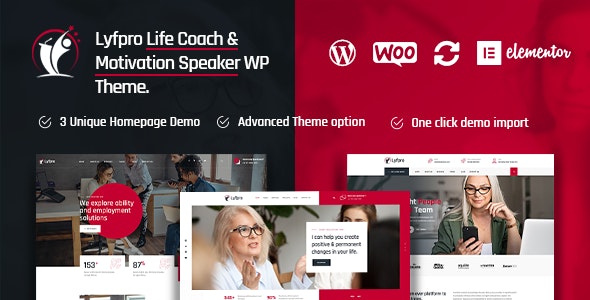 Lyfpro v1.2 - Life Coach WordPress Theme