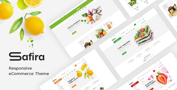 Safira v1.1.3 - Food &amp; Organic WooCommerce WordPress Theme