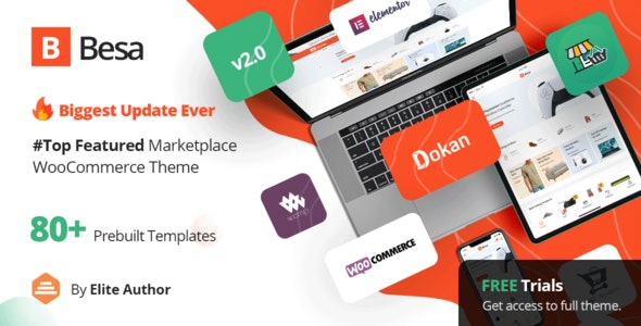 Besa v2.0.3 - Elementor Marketplace WooCommerce Theme