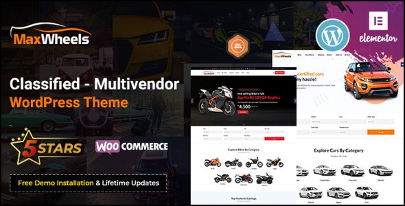 Maxwheels v1.0.1 - Car Dealer Automotive &amp; Classified Multivendor WordPress Theme