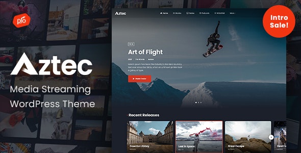 Aztec v1.1 - Video Streaming &amp; Membership Theme