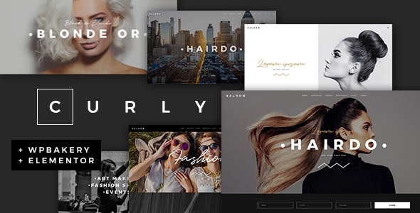 Curly v2.5 - A Stylish Theme for Hairdressers and Hair Salons