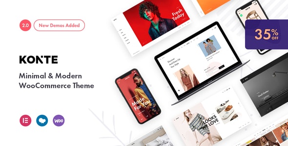 Konte v2.0.5 - Minimal &amp; Modern WooCommerce Theme