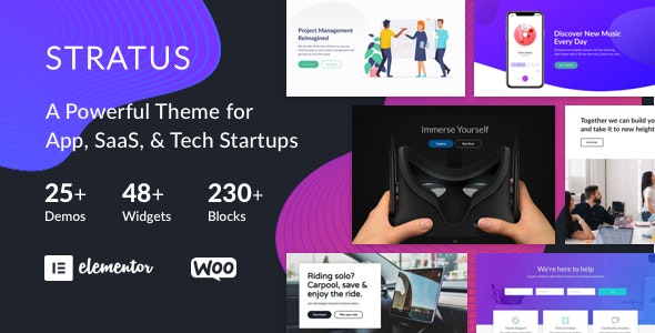 Stratus v4.1.3 - App, SaaS &amp; Software Startup Tech Theme