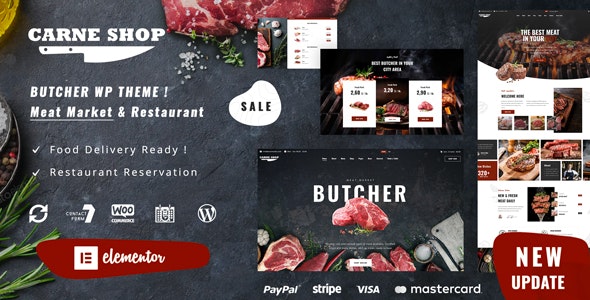 Carne v1.1 - Butcher &amp; Meat Restaurant