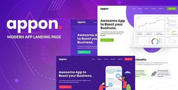 Appon v1.1.3 - App &amp; SaaS Software Theme