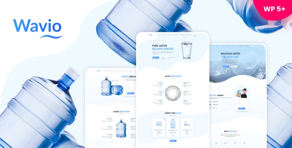 Wavio v1.2.1 - Bottled Water Delivery WordPress Theme