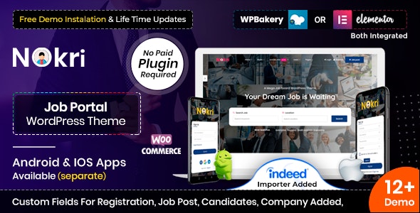 Nokri v1.4.6 - Job Board WordPress Theme