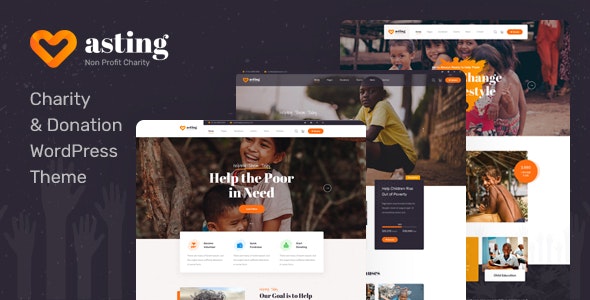 Asting v1.0.4 - Charity &amp; Donation WordPress Theme