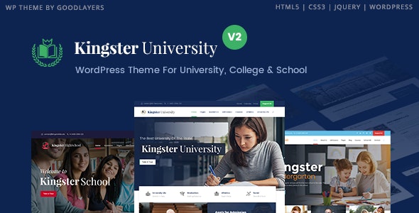 Kingster v3.1.1 - Education WordPress For University, College and School