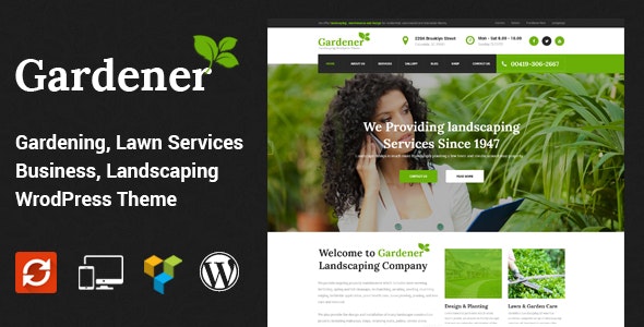 Gardener v1.5 - Lawn and Landscaping WordPress Theme