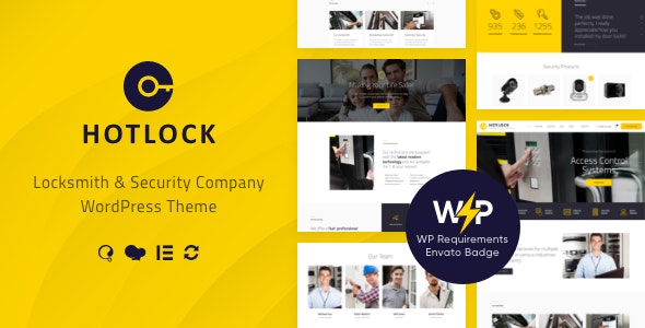 HotLock v1.3.4 - Locksmith &amp; Security Systems WordPress Theme + RTL