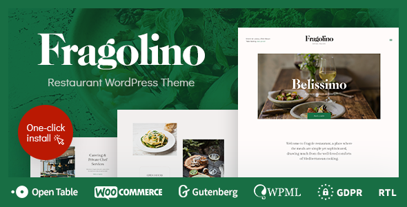 Fragolino v1.0.2 - an Exquisite Restaurant WordPress Theme