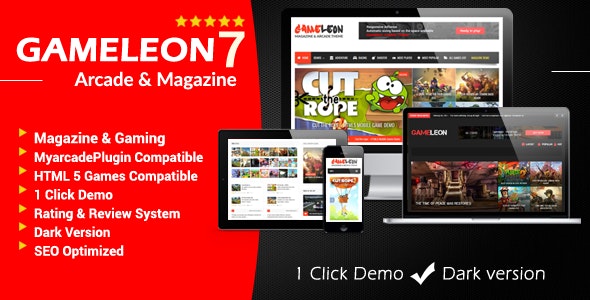 Gameleon v7.4 - WordPress Magazine &amp; Arcade Theme