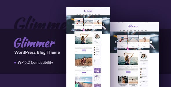 Glimmer v3.1 - A Responsive WordPress Blog Theme