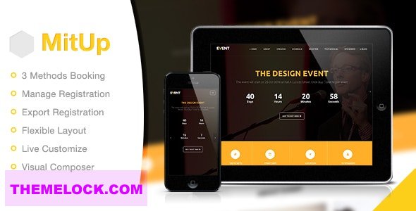 MitUp v1.2.4 - Event &amp; Conference WordPress Theme