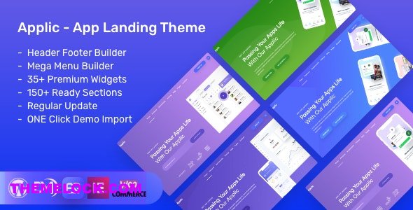 Applic v1.4.0 - App Landing WordPress Theme