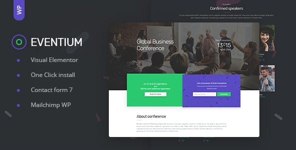 Eventium v1.1.2 - Responsive Event WordPress Theme